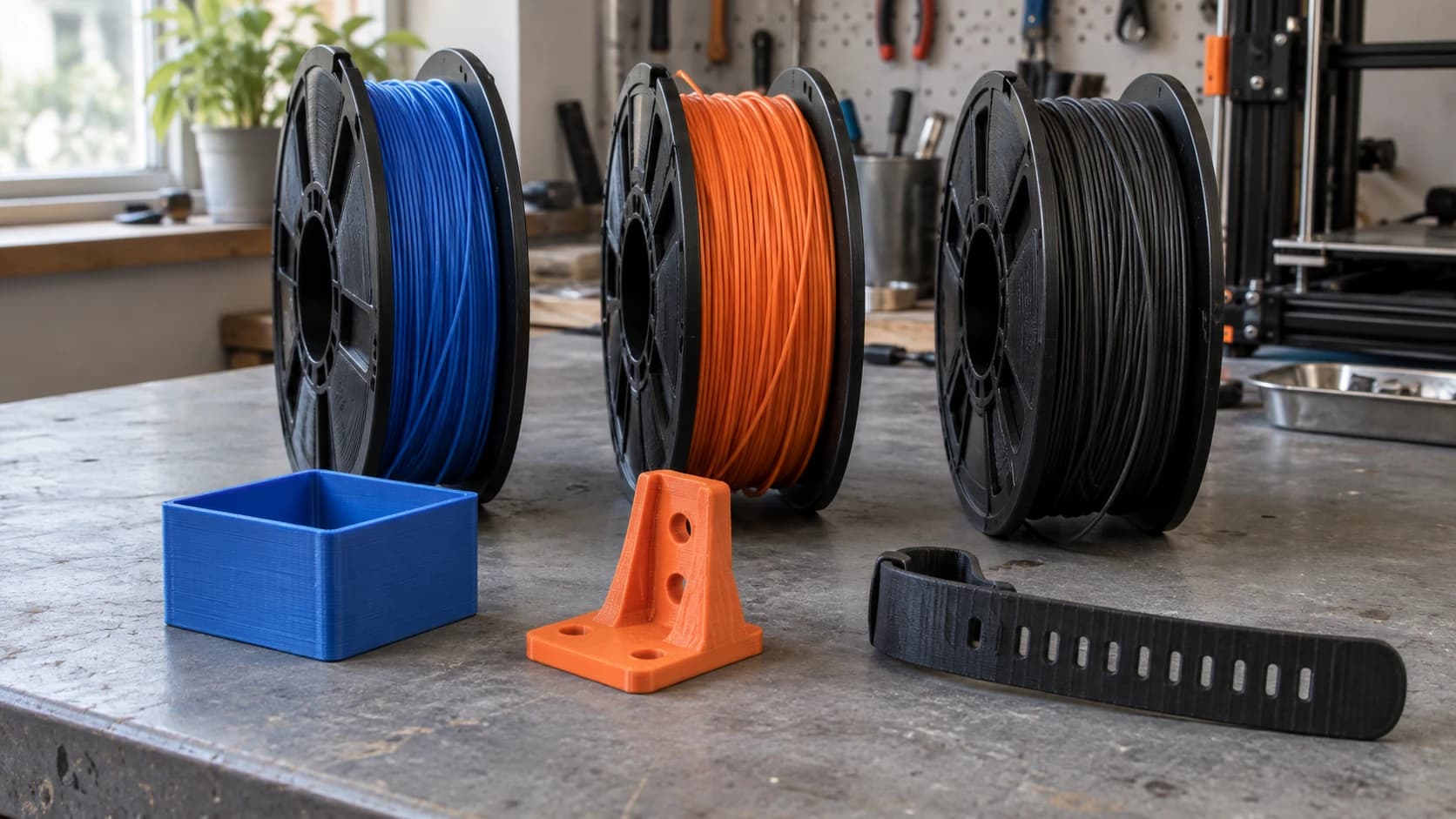 Best Filaments for 3D Printing: PLA, PETG, TPU, and Beyond